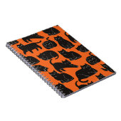 Cartoon Katzen Handgezeichnetes Muster Notizblock (Rechte Seite)