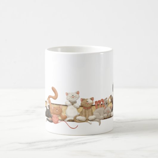 Cartoon-Katzen Kaffeetasse (Mittel)