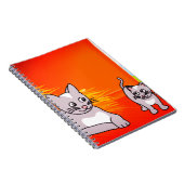 Cartoon Katzen Notizblock (Rechte Seite)