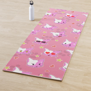 Cartoon Katzen  Yogamatte