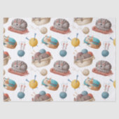 Cartoon-Katzenbezüge Seidenpapier (Vorderseite)