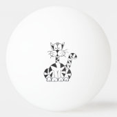Cartoon-KatzePing Pong Ball Tischtennisball (Vorderseite)