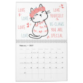 Cartoon Kawaii Cat Kalender (Feb 2027)