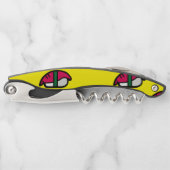 Cartoon Kawaii Sushi, Fischreis & Meeresalgen Kellnermesser (Vorderseite)