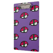 Cartoon Kawaii Sushi, Fischreis & Meeresalgen Klemmbrett (Links)