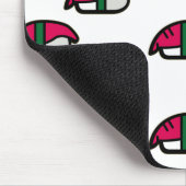 Cartoon Kawaii Sushi, Fischreis & Meeresalgen Mousepad (Ecke)