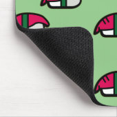 Cartoon Kawaii Sushi, Fischreis & Meeresalgen Mousepad (Ecke)