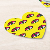 Cartoon Kawaii Sushi, Fischreis & Meeresalgen Untersetzer (angewinkelt)