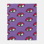Cartoon Kawaii Sushi, Fischreis und Algen Fleece B (Vorderseite)