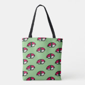 Cartoon Kawaii Sushi, Fischriese & Meeresalgen Tot Tasche (Rückseite)