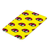 Cartoon Kawaii Sushi, Fischriese und Meeresalgen Magnet (Linke Seite)