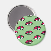 Cartoon Kawaii Sushi, Fischriese und Meeresalgen Magnet (Vorderseite/Rückseite)
