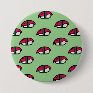 Cartoon Kawaii Sushi, Schaltfläche "Fischriese und Button