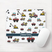 Cartoon Kfz-Kranname Personalisiert Mousepad (Mit Mouse)