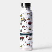 Cartoon Kfz-Kranname Personalisiert Trinkflasche (Links)
