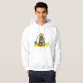 Cartoon Kid Genuss Mahlzeit mit Saft und Ei Hoodie (Vorne ganz)
