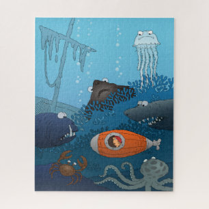 Cartoon Kid U-Boot-Welt Puzzle