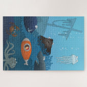 Cartoon Kid U-Boot-Welt Puzzle (Horizontal)