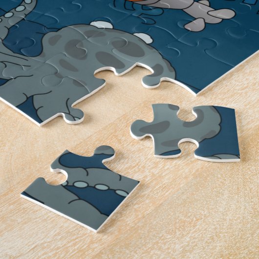 Cartoon Kid U-Boot-Welt Puzzle (Seite)