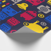 Cartoon Kids Robot Geschenkpapier (Ecke)