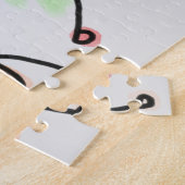 Cartoon Kinder spielen Rätsel. Puzzle (Seite)