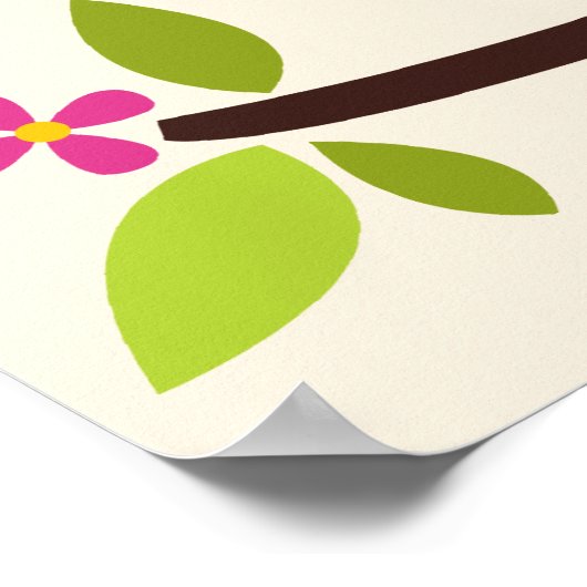 Cartoon Kindermauer Kunst Poster (Ecke)