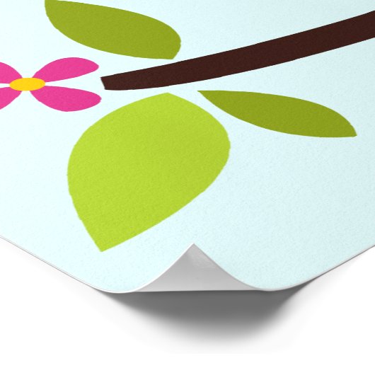 Cartoon Kindermauer Kunst Poster (Ecke)