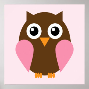 Cartoon-Kinderwall-Art {Pink} Poster