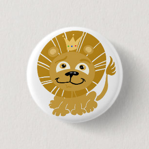 Cartoon King of the Dschungel Button