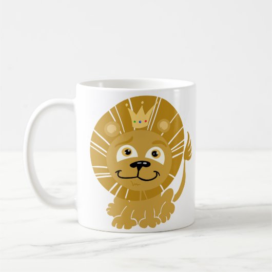 Cartoon King of the Dschungel Kaffeetasse (Links)