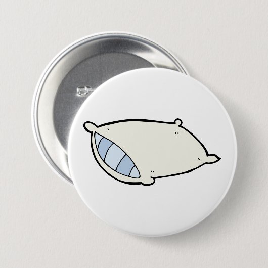 Cartoon Kissen mit Riesen Button (Vorne & Hinten)