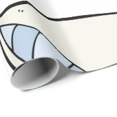 Cartoon Kissen mit Riesen Geschenkpapier (Rolleneckpunkt)