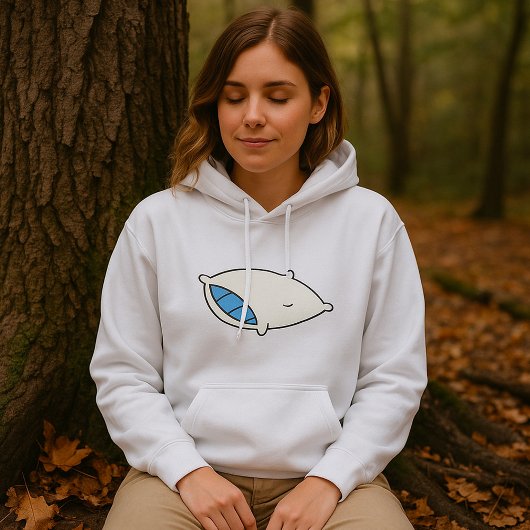 Cartoon Kissen mit Riesen Hoodie