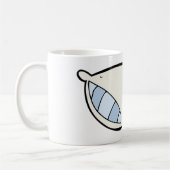Cartoon Kissen mit Riesen Kaffeetasse (Links)