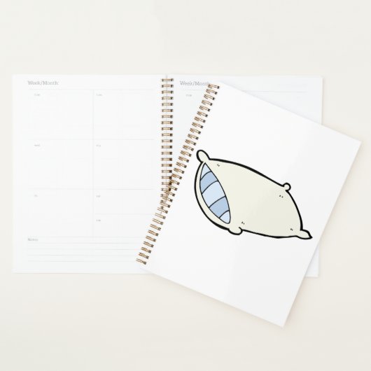 Cartoon Kissen mit Riesen Planer (Anzeige)