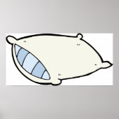Cartoon Kissen mit Riesen Poster (Vorne)