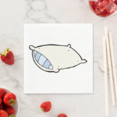 Cartoon Kissen mit Riesen Serviette (Beispiel)