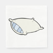 Cartoon Kissen mit Riesen Serviette (Vorderseite)