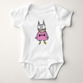Cartoon Kitten Baby Strampler (Vorderseite)