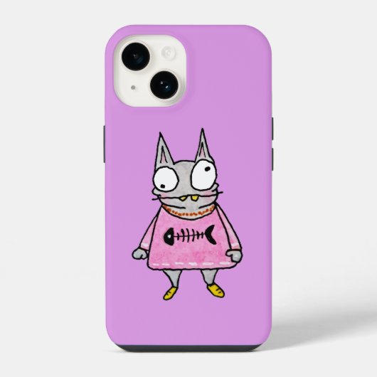 Cartoon Kitten iPhone Hülle (Rückseite)