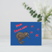 Cartoon Kiwi Bird Postkarte (Stehend Vorderseite)