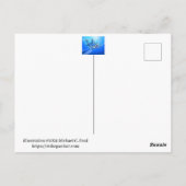 Cartoon Kiwi Bird Postkarte (Rückseite)