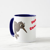 Cartoon Kiwi Bird Tasse (Vorderseite Links)