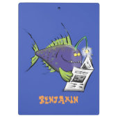 Cartoon Klemmbrett (Rückseite)