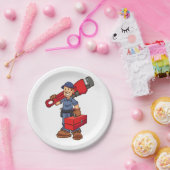 Cartoon-Klempner Pappteller (Party)