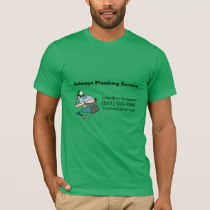 Cartoon Klempnerdienst T-Shirt