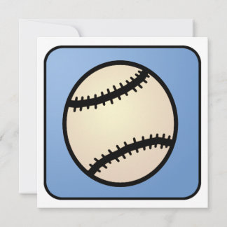 Cartoon-Klipp-Kunst-Baseball-Jungen-Geburtstag Einladung