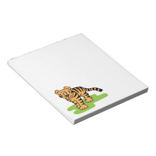 Cartoon-Klipp-Kunst-bengalischer Tiger-große Katze Notizblock