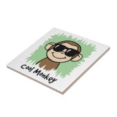 Cartoon-Klipp-Kunst-cooler Affe mit Sonnenbrillen Fliese (Seite)