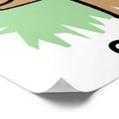 Cartoon-Klipp-Kunst-cooles Pferdetragende Poster (Ecke)